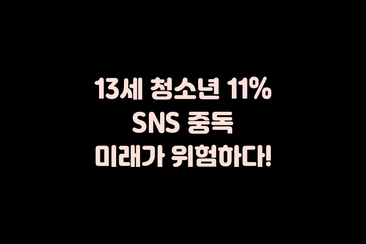 청소년 SNS 중독